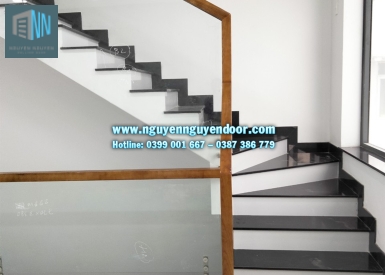 CẦU THANG KÍNH CƯỜNG LỰC CAO CẤP TẠI KHU ĐÔ THỊ VẠN PHÚC