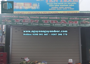 CỬA CUỐN TẤM LIỀN ĐẨY TAY CÔNG NGHỆ ÚC TẠI LÊ VĂN QUỚI, BÌNH TÂN
