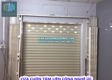 CỬA CUỐN TẤM LIỀN CÔNG NGHỆ ÚC TẠI ĐƯỜNG THỐNG NHẤT, BÌNH THỌ, THỦ ĐỨC