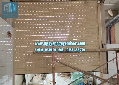 CỬA CUỐN KHE THOÁNG CÔNG NGHỆ ĐỨC LÀM CỬA HẦM TẠI KHU ĐÔ THỊ VẠN PHÚC
