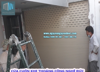 CỬA CUỐN KHE THOÁNG CÔNG NGHỆ ĐỨC TẠI LÊ HỒNG PHONG, QUẬN 10