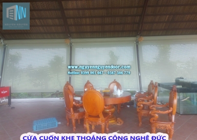 CỬA CUỐN KHE THOÁNG CÔNG NGHỆ ĐỨC TẠI LONG AN - PHẦN 1