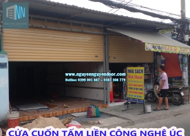CÔNG TRÌNH CỬA CUỐN TẤM LIỀN CÔNG NGHỆ ÚC ĐƯỜNG SỐ 10, TAM BÌNH, THỦ ĐỨC