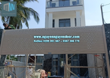 CÔNG TRÌNH CỬA CUỐN CÔNG NGHỆ ĐỨC NHÀ CHỊ THƯƠNG QUỐC LỘ 13
