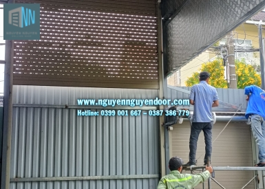 CÔNG TRÌNH CỬA CUỐN KHE THOÁNG CÔNG NGHỆ ĐỨC TẠI ĐS10, KDC HỒNG LONG, HIỆP BÌNH PHƯỚC, THỦ ĐỨC.