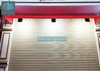 CỬA CUỐN LÁ BÍT CÔNG NGHỆ ĐỨC TẠI TIỆM BÁNH GIRVAL CHI NHÁNH THÀNH THÁI