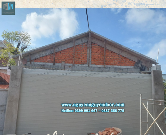 CỬA CUỐN LÀM CỔNG - CÔNG TRÌNH TẠI LONG AN