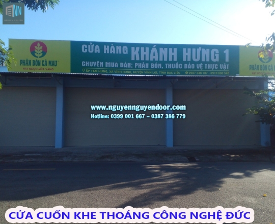 CỬA CUỐN KHE THOÁNG CÔNG NGHỆ ĐỨC TẠI BẠC LIÊU - PHẦN 2