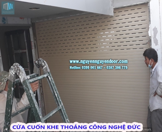 CỬA CUỐN KHE THOÁNG CÔNG NGHỆ ĐỨC TẠI LÊ HỒNG PHONG, QUẬN 10