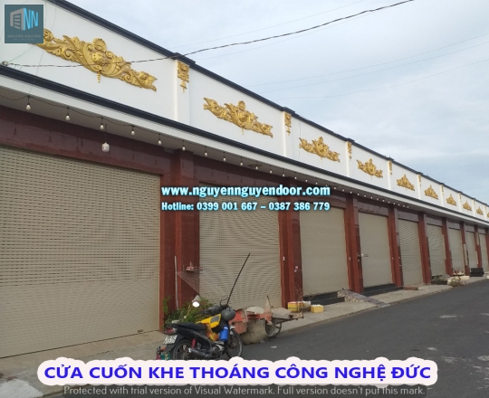 CỬA CUỐN KHE THOÁNG CÔNG NGHỆ ĐỨC TẠI LONG AN - PHẦN 3