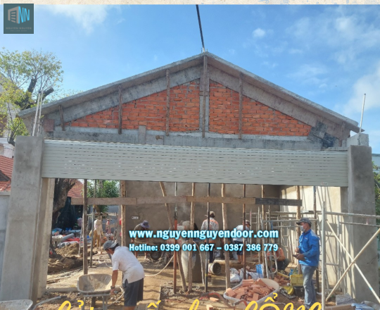 CỬA CUỐN LÀM CỔNG - CÔNG TRÌNH TẠI LONG AN