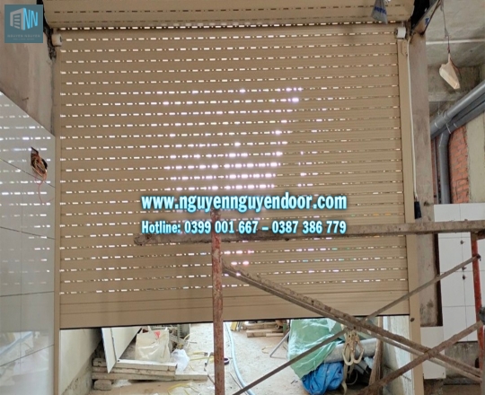 CỬA CUỐN KHE THOÁNG CÔNG NGHỆ ĐỨC LÀM CỬA HẦM TẠI KHU ĐÔ THỊ VẠN PHÚC