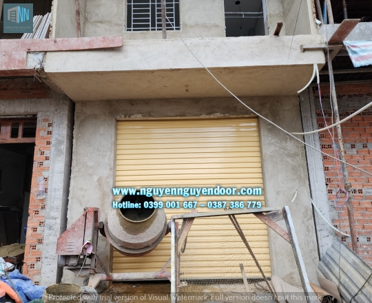 CỬA CUỐN TOLE HAI MÀU CÔNG NGHỆ ÚC ĐƯỜNG TÔ KÝ, QUẬN 12