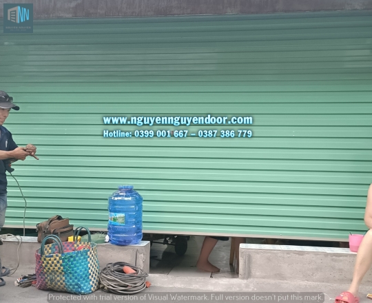 CỬA CUỐN TOLE HAI MÀU CÔNG NGHỆ ÚC NHÀ CHÚ HÙNG ĐS 6, HIỆP BÌNH PHƯỚC, TP THỦ ĐỨC