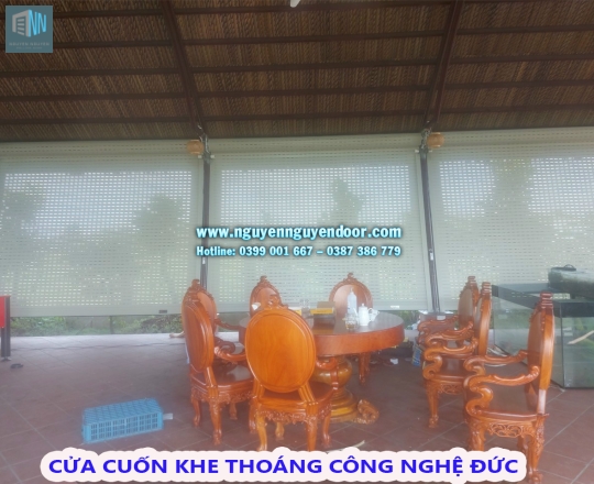 CỬA CUỐN KHE THOÁNG CÔNG NGHỆ ĐỨC TẠI LONG AN - PHẦN 1