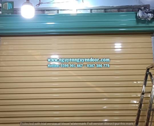 CỬA CUỐN TOLE TẤM LIỀN CÔNG NGHỆ ÚC TẠI TÔ NGỌC VÂN, THỦ ĐỨC