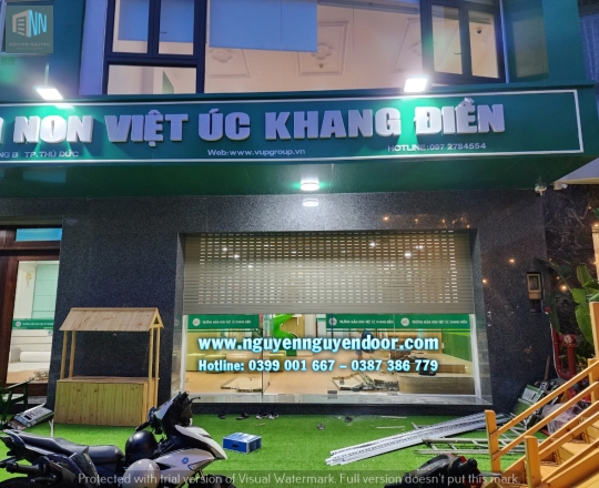 CÔNG TRÌNH CỬA CUỐN CN ĐỨC TRƯỜNG MẦM NON KHANG ĐIỀN, QUẬN 9