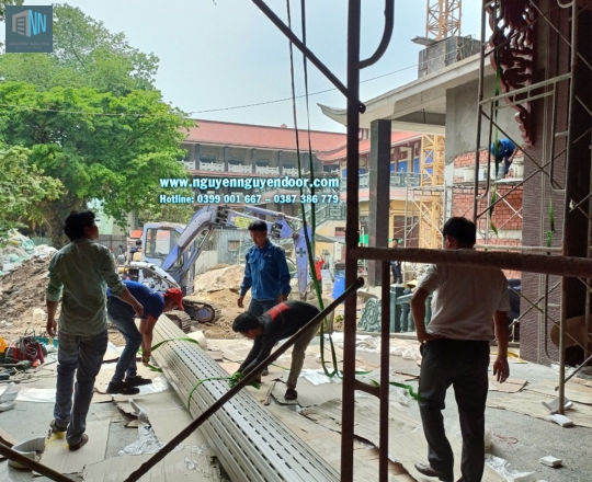 CÔNG TRÌNH CỬA CUỐN ĐIỆN ĐỊA TẠNG CHÙA PHỔ QUANG