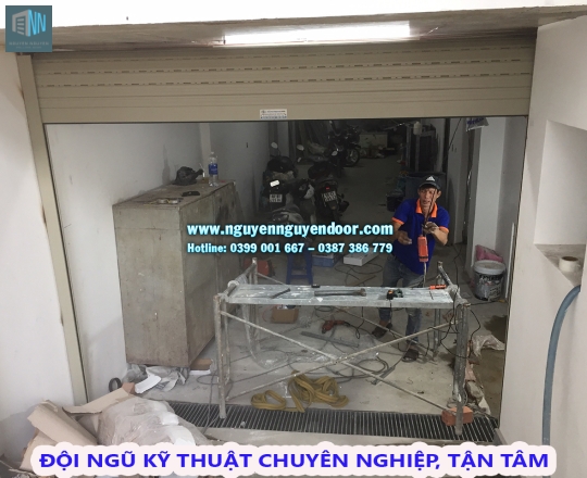 CỬA CUỐN KHE THOÁNG CÔNG NGHỆ ĐỨC LÀM CỬA HẦM TẠI VÕ VĂN TẦN, QUẬN 3