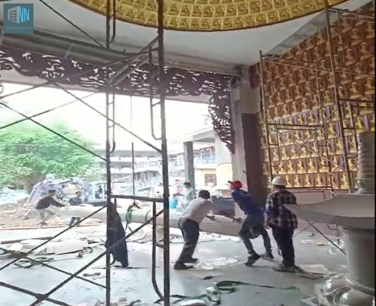 CÔNG TRÌNH CỬA CUỐN ĐIỆN ĐỊA TẠNG CHÙA PHỔ QUANG