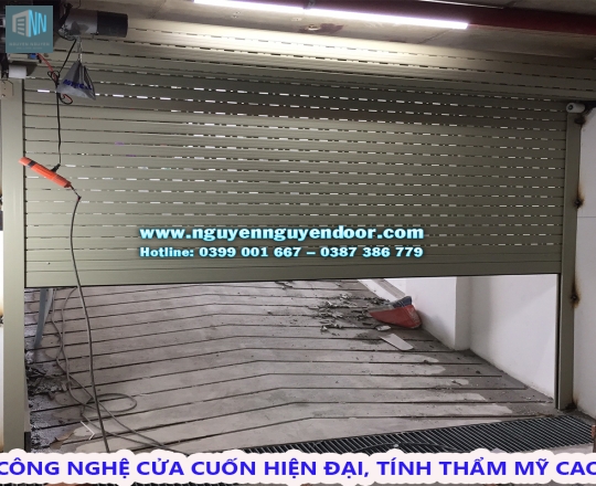 CỬA CUỐN KHE THOÁNG CÔNG NGHỆ ĐỨC LÀM CỬA HẦM TẠI VÕ VĂN TẦN, QUẬN 3
