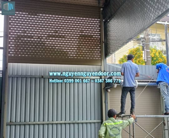 CÔNG TRÌNH CỬA CUỐN KHE THOÁNG CÔNG NGHỆ ĐỨC TẠI ĐS10, KDC HỒNG LONG, HIỆP BÌNH PHƯỚC, THỦ ĐỨC.