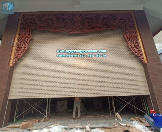 CÔNG TRÌNH CỬA CUỐN ĐIỆN ĐỊA TẠNG CHÙA PHỔ QUANG