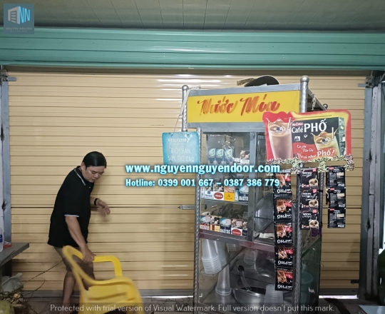 CỬA CUỐN TOLE HAI MÀU CÔNG NGHỆ ÚC NHÀ CHÚ HÙNG ĐS 6, HIỆP BÌNH PHƯỚC, TP THỦ ĐỨC