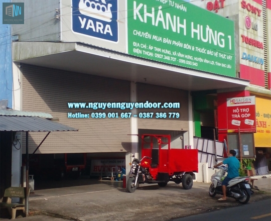 CỬA CUỐN KHE THOÁNG CÔNG NGHỆ ĐỨC TẠI VĨNH LỢI, BẠC LIÊU 