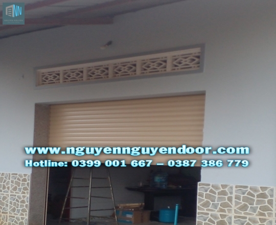 CỬA CUỐN LÁ BÍT CÔNG NGHỆ ĐỨC TẠI ĐỨC HÒA, LONG AN