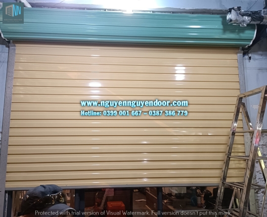 CỬA CUỐN TOLE TẤM LIỀN CÔNG NGHỆ ÚC TẠI TÔ NGỌC VÂN, THỦ ĐỨC