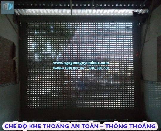 CỬA CUỐN KHE THOÁNG CÔNG NGHỆ ĐỨC TẠI HÓC MÔN, TP HCM