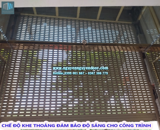 CỬA CUỐN KHE THOÁNG CÔNG NGHỆ ĐỨC TẠI ĐƯỜNG VÕ VĂN KIỆT, Q1, TP HCM