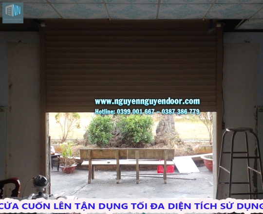 CỬA CUỐN LÁ BÍT CÔNG NGHỆ ĐỨC TẠI ĐỨC HÒA, LONG AN