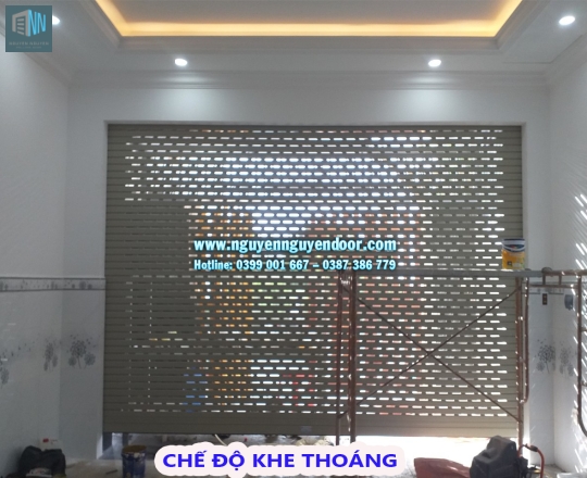 CÔNG TRÌNH CỬA CUỐN KHE THOÁNG CÔNG NGHỆ ĐỨC TẠI BÌNH CHÁNH, TP HCM
