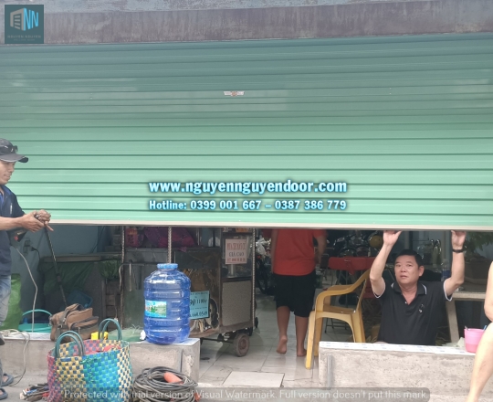 CỬA CUỐN TOLE HAI MÀU CÔNG NGHỆ ÚC NHÀ CHÚ HÙNG ĐS 6, HIỆP BÌNH PHƯỚC, TP THỦ ĐỨC