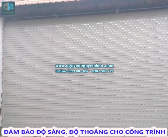 CỬA CUỐN KHE THOÁNG CÔNG NGHỆ ĐỨC LÀM CỬA CỔNG TẠI QUẬN 12, TP HCM