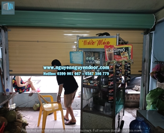 CỬA CUỐN TOLE HAI MÀU CÔNG NGHỆ ÚC NHÀ CHÚ HÙNG ĐS 6, HIỆP BÌNH PHƯỚC, TP THỦ ĐỨC