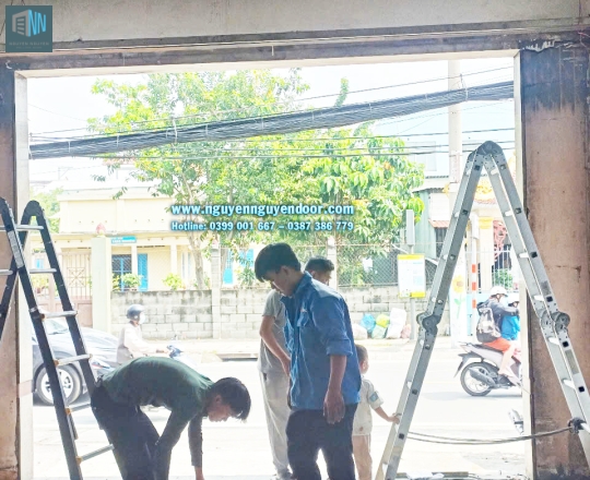 CỬA CUỐN KHE THOÁNG CÔNG NGHỆ ĐỨC TẠI 569 TÔ NGỌC VÂN