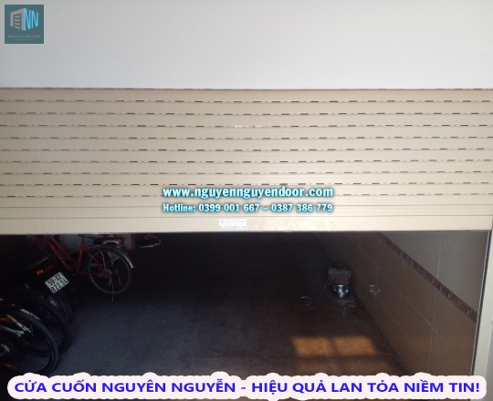 CỬA CUỐN KHE THOÁNG CÔNG NGHỆ ĐỨC LÀM CỬA HẦM TẠI KĐT VẠN PHÚC