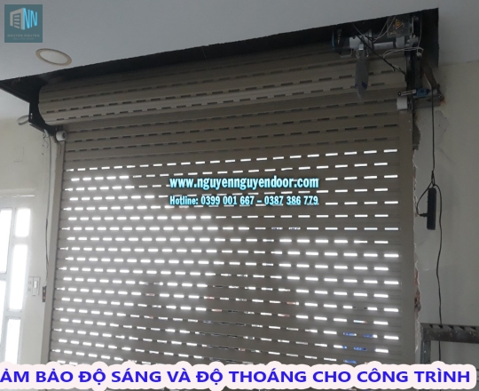 CỬA CUỐN KHE THOÁNG CÔNG NGHỆ ĐỨC TẠI LÊ HỒNG PHONG, QUẬN 10