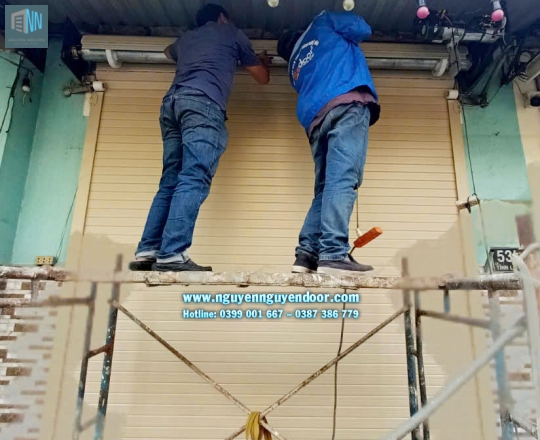 CỬA CUỐN KHE THOÁNG CÔNG NGHỆ ĐỨC TẠI TÔ NGỌC VÂN