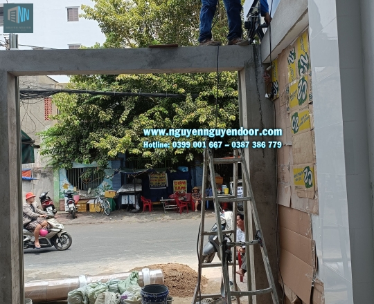 CÔNG TRÌNH CỬA CUỐN ANH BÌNH XÂY DỰNG TẠI VŨ TÙNG BÌNH THẠNH