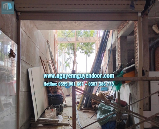 CỬA CUỐN KHE THOÁNG CÔNG NGHỆ ĐỨC LÀM CỬA HẦM TẠI KHU ĐÔ THỊ VẠN PHÚC