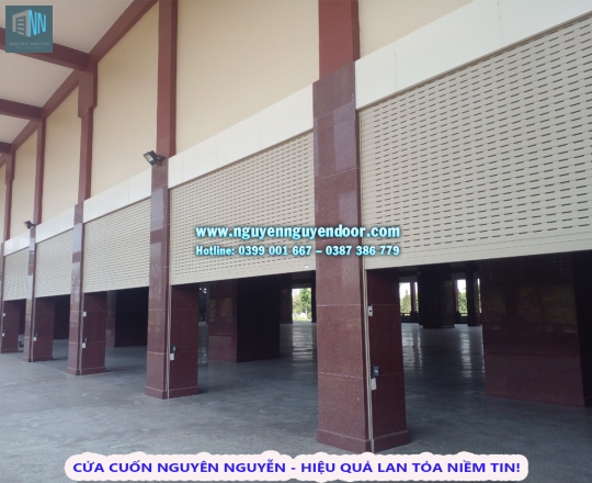 CỬA CUỐN KHE THOÁNG CÔNG NGHỆ ĐỨC TẠI HỌC VIỆN PHẬT GIÁO VIỆT NAM, BÌNH CHÁNH, TP.HCM