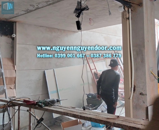 CỬA CUỐN KHE THOÁNG CÔNG NGHỆ ĐỨC LÀM CỬA HẦM TẠI KHU ĐÔ THỊ VẠN PHÚC
