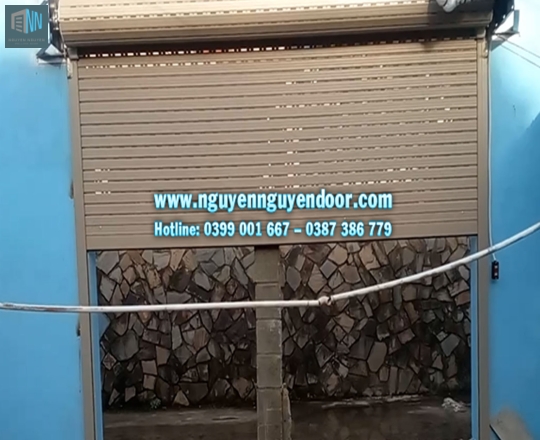 CÔNG TRÌNH CỬA CUỐN KHE THOÁNG CÔNG NGHỆ ĐỨC LÀM CỔNG TẠI Đ42, TAM BÌNH, THỦ ĐỨC
