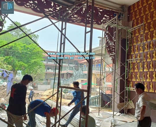 CÔNG TRÌNH CỬA CUỐN ĐIỆN ĐỊA TẠNG CHÙA PHỔ QUANG