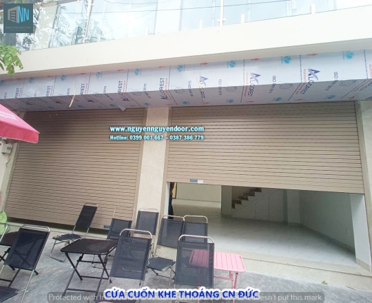 CỬA CUỐN KHE THOÁNG CÔNG NGHỆ ĐỨC TẠI TÔ HIẾN THÀNH