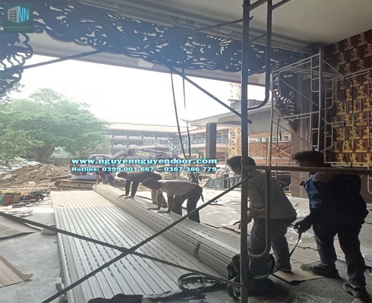 CÔNG TRÌNH CỬA CUỐN ĐIỆN ĐỊA TẠNG CHÙA PHỔ QUANG